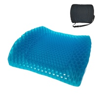Coussin de dossier de siège à grille en nid d'abeille en gel de silicone Tpe de taille standard