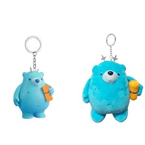 OEM ODM Service portachiavi in peluche personalizzato Anime Plusie morbido ciondolo peluche peluche giocattolo portachiavi per la promozione - Product Image 2