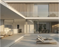 Villa préfabriquée Villa de luxe moderne Maisons préfabriquées construites avec des panneaux sandwich en ciment EPS
