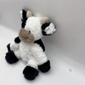 Màu đen và trắng bò nhồi bông đồ chơi bó hoa bao bì trang trí đồ chơi nhỏ dễ thương bò Đồ chơi - Product Image 2