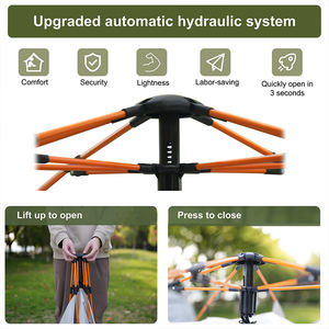 Tienda de Campaña Familiar de Una Habitación para 4-6 Personas, de Doble Capa para las Cuatro Estaciones, Impermeable, de Tela Oxford, con Puertas de Malla de Protección Solar - Product Image 4