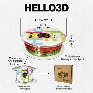Filamento para Impresora 3D HELLO3D <span class=keywords><strong>PLA</strong></span>+ 1.75mm, Alta Resistencia, Sin Hilo Flotante, 330m de Longitud, Temperatura de Impresión 220C/190C, 1kg/rollo - Product Image 4