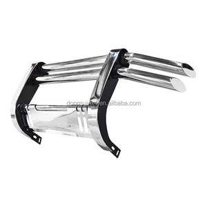 Parachoques delantero de acero inoxidable elegante fácil de combinar con luces LED, accesorio fuerte para coche todoterreno para Lc200 Toyota Nissan Ford jeep - Product Image 4