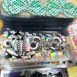 สติ๊กเกอร์ UV ขนาด 16 ออนซ์ ขายส่งจากโรงงาน สำหรับงาน DIY ของขวัญ งานฝีมือ ราคาแข่งขัน ฟิล์มหุ้มแก้ว UV DTF ไม่ทิ้งคราบ สำหรับงานพิมพ์แบบทรานเฟอร์ - Product Image 2