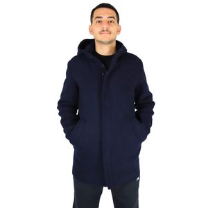 เสื้อโค้ทผู้ชาย UTA7422 เสื้อคลุมกันหนาวแบบมีฮู้ดสีน้ำเงิน - Product Image 1