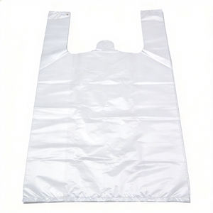 Bolsa <span class=keywords><strong>de</strong></span> Camiseta Desechable <span class=keywords><strong>de</strong></span> HDPE/LDPE con Asa Tipo Chaleco, Bolsa <span class=keywords><strong>de</strong></span> Compras para Supermercado, para Empacar Frutas y Verduras - Product Image 2