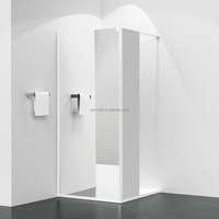 Cabine de douche de baignoire pliante Offres Spéciales avec panneau pivotant pour usage hôtelier Verre trempé Taille personnalisable