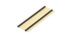 Conector de pin header de paso de 2.54mm, de una sola fila, recto, de plástico de dos capas, H5.0mm, 1*40P - Product Image 2