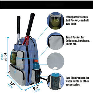 Raquettes et chaussures de tennis personnalisées en usine, sacs de tennis avec porte-raquette, grand sac à dos de sport pour le tennis - Product Image 3