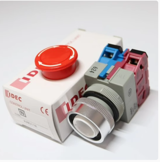 AVW302R 22mm Red Selector Switch with Cover IP65 2-Position Spring Return 2NO IDEC