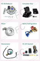 Sistema de Combustible de Gas Natural FC, Kit de Conversión GNC de 3.ª Generación EFI para Motocicletas de un Solo Punto de Inyección, Camionetas Antiguas