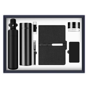 Set de Regalo Empresarial Moderno y Sencillo: Libreta con Hebilla Larga, Paraguas, Termo, Souvenir Personalizado, Regalo Práctico para Reuniones Anuales - Product Image 1