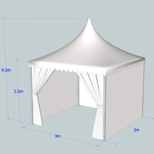 3m x 3m 10ftx10ft high peak Pagoda tente <span class=keywords><strong>pour</strong></span> <span class=keywords><strong>mariage</strong></span> événement fête exposition jardin <span class=keywords><strong>pour</strong></span> <span class=keywords><strong>location</strong></span> WT marque usine - Product Image 1