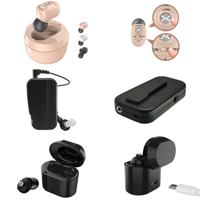 Digital Rechargeable Hearing Aid for the Impaired 4-Channel Product
