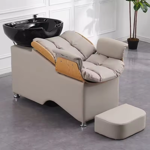Silla moderna para champú, cama para champú, lavabo de cerámica, cabeza de pelo, cama de spa - Product Image 1