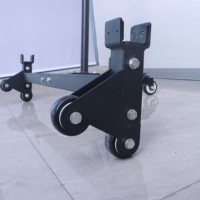 Support de barre de musculation avec roulettes pour soulevé de terre 900 lb |   Remplacement facile des plaques de poids pour un entraînement de musculation efficace