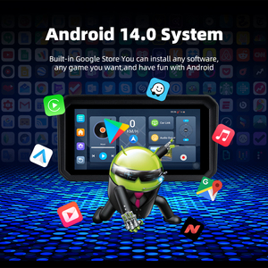 Ekiy 6Inch Xe Máy Màn Hình Xe Máy Carplay Navigation GPS Android 14.0 4 + 64GB Không Dây Apple Carplay Android Auto Động Cơ GPS - Product Image 3