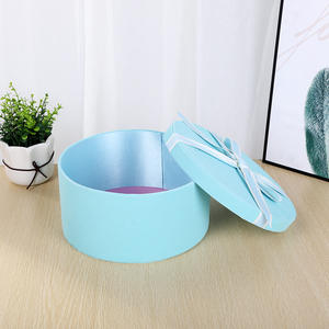 Luxuriöse Runde Geschenkverpackung aus Samt und Karton – Groß – für Valentinstag, Muttertag, Brautjungfern – Samt-Geschenkbox - Product Image 5