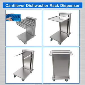Chariot de livraison commercial en acier inoxydable, panier lave-vaisselle, chariot de collecte empilable pour cuisine - Product Image 4