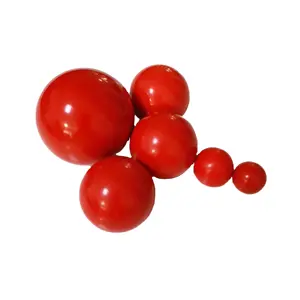 Настраиваемый черный и красный шарик с ручкой с резиновым деревянным сердечником или медным сердечником резьбовой резиновый деревянный бакелитовый шар