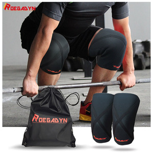 Penyangga Lutut Powerlifting 7mm Neoprene Pelindung Kebugaran Penyangga Lutut Angkat Berat Pelindung Keamanan Kebugaran - Product Image 2
