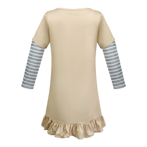 Vestido de cosplay M3GAN color caqui con estampado de corbata azul, disfraz para niñas para juegos de rol de anime - Product Image 5