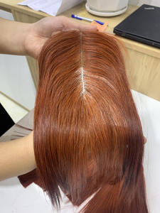 Extensions de cheveux humains 100% vietnamiens, lisses, couleur brun auburn, cheveux doublement tirés pour femmes noires - Product Image 6