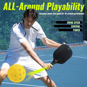 Bola de inyección rotacional profesional para interiores y exteriores blanca de 40/26 agujeros estándar, bola Pickleball lista para enviar - Product Image 4