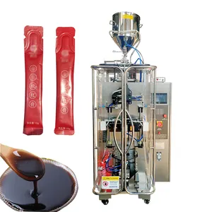 Automatic Round Corner Honey Stick Packing Machine Syrup Ketchup Sauce Cream Sachet Sealing Filling Packing Machine 10ml