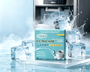 Tablettes effervescentes de qualité alimentaire pour le nettoyage des machines à glace, puissant détartrant et anti-moisissures, pour les machines à glace commerciales - Product Image 1