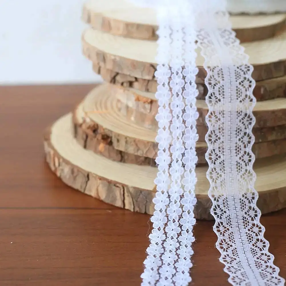 China Supplier Cotton Lace Fabric Ribbon Embroidered Border Lace Trim Trimming Lace for Decor Crafts Wedding Rope