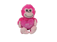 Nuevo Peluche de Mono Colorido y Adorable con Corazón, Relleno de Algodón PP Suave, 11-30cm, KINGSTONE, Gran Venta