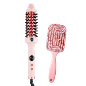 Peigne lisseur infrarouge à prix d'usine, double usage, température réglable sur plusieurs niveaux, <span class=keywords><strong>brosse</strong></span> à cheveux professionnelle pour boucler les cheveux - Product Image 1