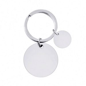 Ready to Ship Knot Chain Diy Custom Holiday Gifts Multi-color Size Round Card Hanging Metal <b>Key</b> Chain - Product Image 5