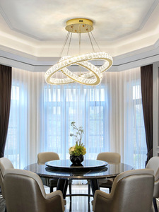 French Light Luxury <strong>Crystal</strong> Chandelier Tmall Genie Modern and Simple Led Living Room Dining Bedr - Product Image 4