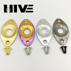HIVE Teknologi Anti Korosi Baja Tahan Karat yang Luar Biasa, Dekorasi Penutup Jack Audio Gitar Elektrik Model Cat-eye, Penutup Jack Bass - Product Image 3