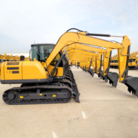 Nouvelle pelle à chenilles chinoise de 7,5 tonnes XE75D à haute efficacité