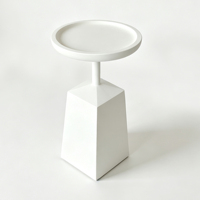 Table console en faux marbre avec hauteur réglable et design durable, bar moderne pour salon, hôtel, salle à manger