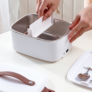 110V Portable Électrique Réchauffeur De Nourriture Chauffage Boîte À <span class=keywords><strong>Lunch</strong></span> <span class=keywords><strong>pour</strong></span> <span class=keywords><strong>Voiture</strong></span> Camion Travail avec Conteneur En Acier Inoxydable 304 - Product Image 6
