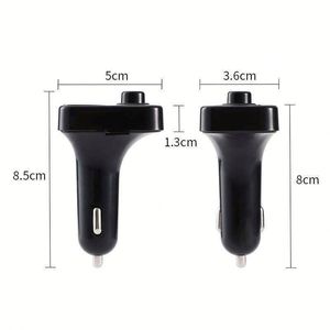 เครื่องส่งสัญญาณ FM ไร้สายในรถยนต์ X3 หน้าจอ LED ขนาดใหญ่ ชาร์จเร็ว 3.1A รองรับ TF การ์ด ยูเอสบี ดิสก์ เครื่องเล่น MP3 ในรถยนต์ ชุดแฮนด์ฟรี - Product Image 3