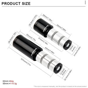 RIDERACE Extension de hauteur de tige de guidon de vélo 1-1/8 "(28.6mm) Fourche en alliage Hidden Riser MTB Road Bike Fork Stem Extension Stem - Product Image 6