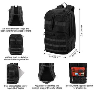 Tactical <b>Backpack</b> Adventure <b>Heavy</b> <b>Duty</b> Outdoor Water Resistant | 600D Polyester Back Packs - Product Image 2