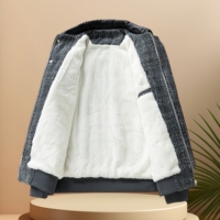 Veste personnalisée pour homme, veste en velours pour l'automne et l'hiver, veste décontractée et chaude, vente en gros d'usine, veste coupe-vent tendance pour homme