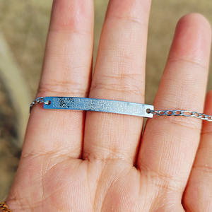 Bracciale Smalto Arabico in Acciaio Inox Metallo Placcato Oro 18k Muslim Bracciale Regalo per Eid al Fitr - Product Image 3