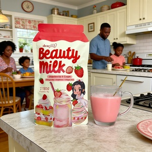 Suplemento Alimenticio Original de Glutatión en <span class=keywords><strong>Crema</strong></span> de Fresa, Leche de Belleza con Colágeno Japonés para el Rostro, Producto Popular en África - Product Image 3