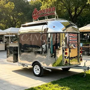 Chariot de restauration mobile en acier inoxydable pour pizza et barbecue, idéal pour la vente en Allemagne, avec certification CE - Product Image 1