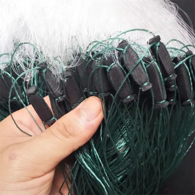 Factory Single Layer or Three Layers Fishing Net Nylon Monofilament Fish Landing Net Gill Net PA Customized 1-3m