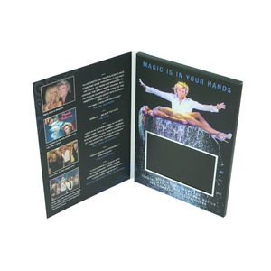 Fabricante de diseño de tapa blanda 7 pulgadas pantalla Lcd vídeo folleto tarjeta para promoción <span class=keywords><strong>inmobiliaria</strong></span> edificio Hotel - Product Image 1