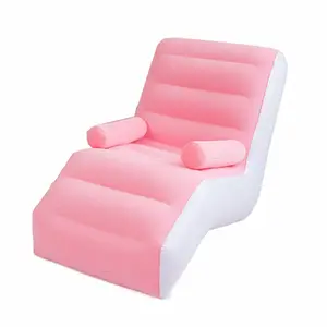 2021 Neues Riesenbraunes modernes S-förmiges Sofa aufblasbarer Freizeitsessel für Erwachsene aufblasbare Stühle und Sofas Karton Kunststoff 10 Stück