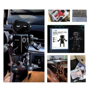 <span class=keywords><strong>Amazon</strong></span> Explosions Car Bracket Robot <span class=keywords><strong>Soporte</strong></span> para teléfono móvil con tono de vibración y salida de aire para navegación de automóvil - Product Image 2